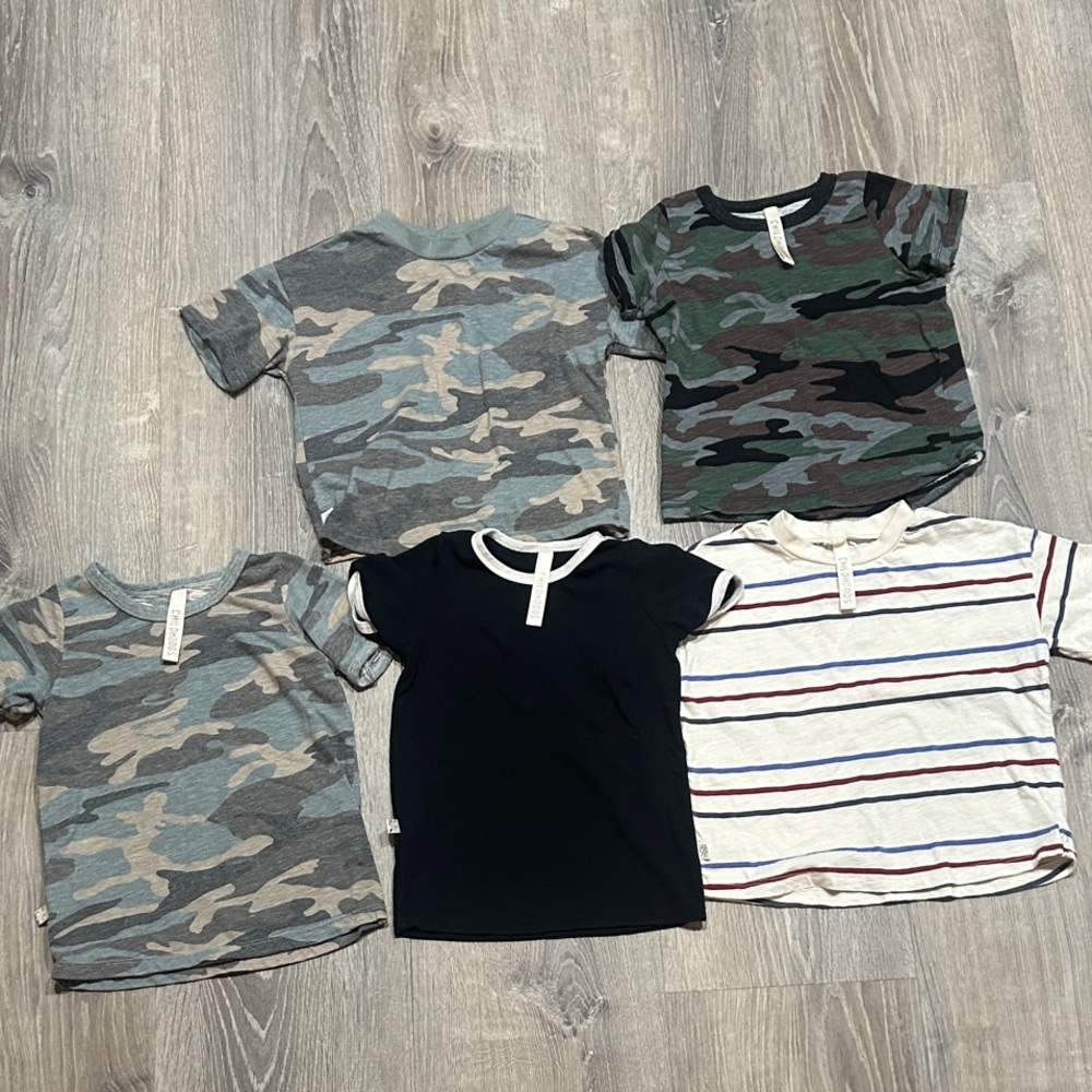 Kids' Camo and Striped T-Shirt Collection